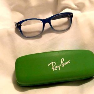 Blue Ombré Rayban Eyeglasses with case